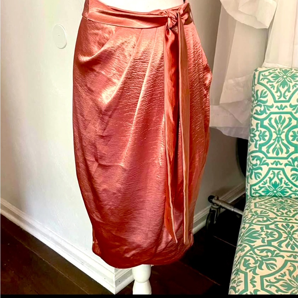 Beautiful Pink Silk Wrap Skirt